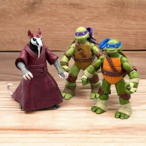 2012 Viacom Playmates Teenage Mutant Ninja Turtle Donatello Raphael Splinter